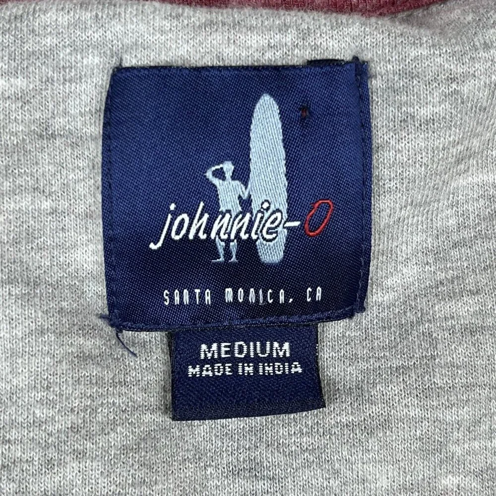 Johnnie-O‎ Mens Sully Quarter Zip Relaxed Fit Pullover Sz Medium